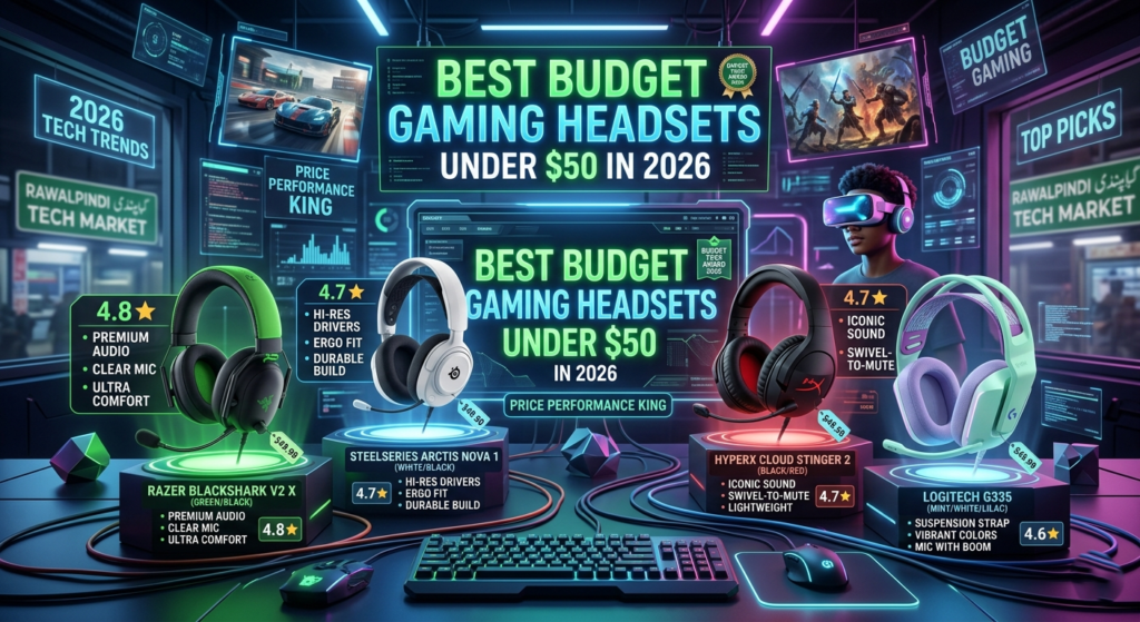 Best Budget Gaming Headsets Under $50 in 2026: Tested & Reviewed